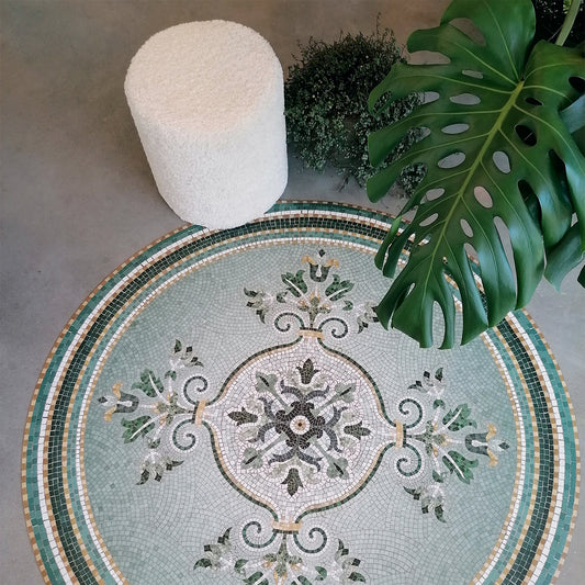 Amanda vinyl round rug - Ø 130 cm