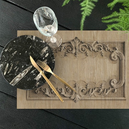 Haussmann elm wood woodworks vinyl placemat