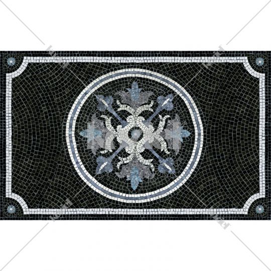 Angelica vinyl mosaic rug 96x60cm