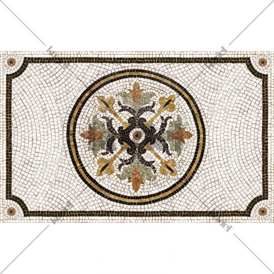 Helena vinyl mosaic rug 96x60cm