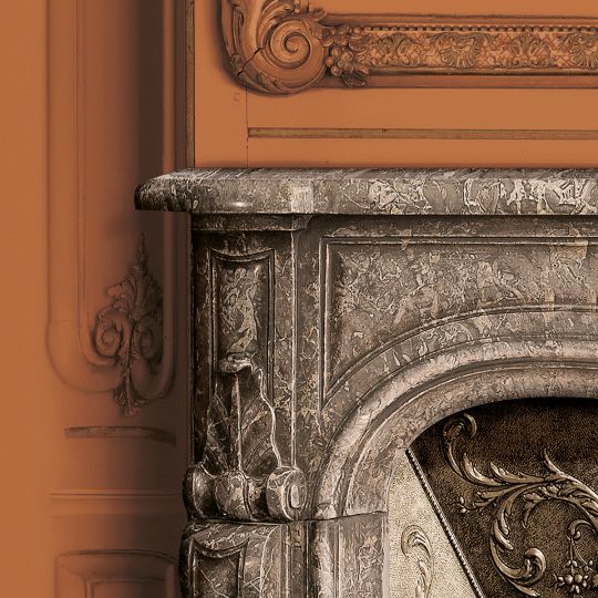 Set of Haussmann wood panels - Burnt Sienna