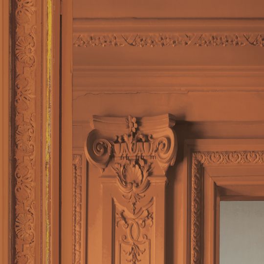 Set of Haussmann wood panels - Burnt Sienna