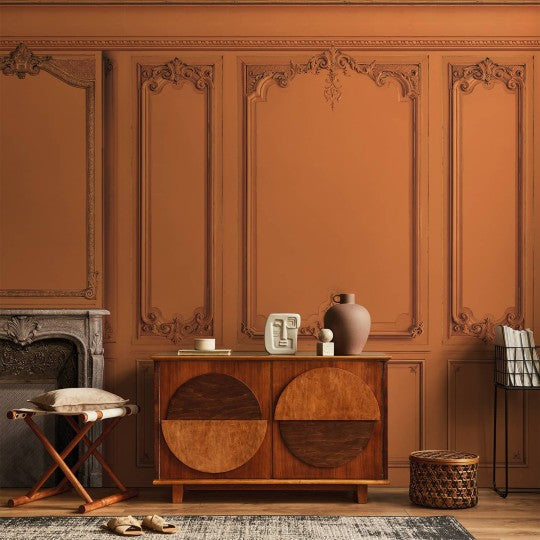 Set of Haussmann wood panels - Burnt Sienna