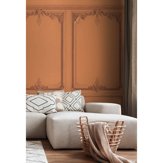 Set of Haussmann wood panels - Burnt Sienna