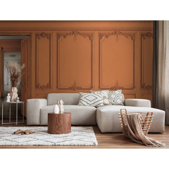 Set of Haussmann wood panels - Burnt Sienna