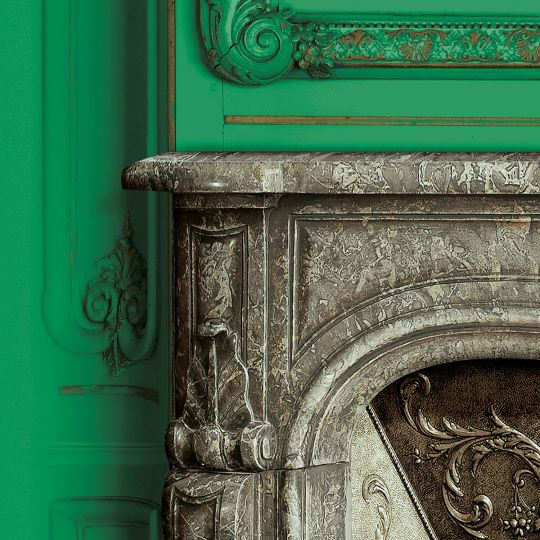 Set of Haussmann wood panels - Canopy green