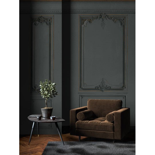 Set of Haussmann wood panels - charcoal