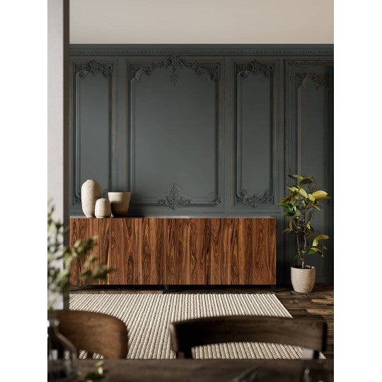 Set of Haussmann wood panels - charcoal