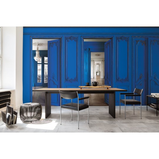 Set of Haussmann wood panels - cobalt blue