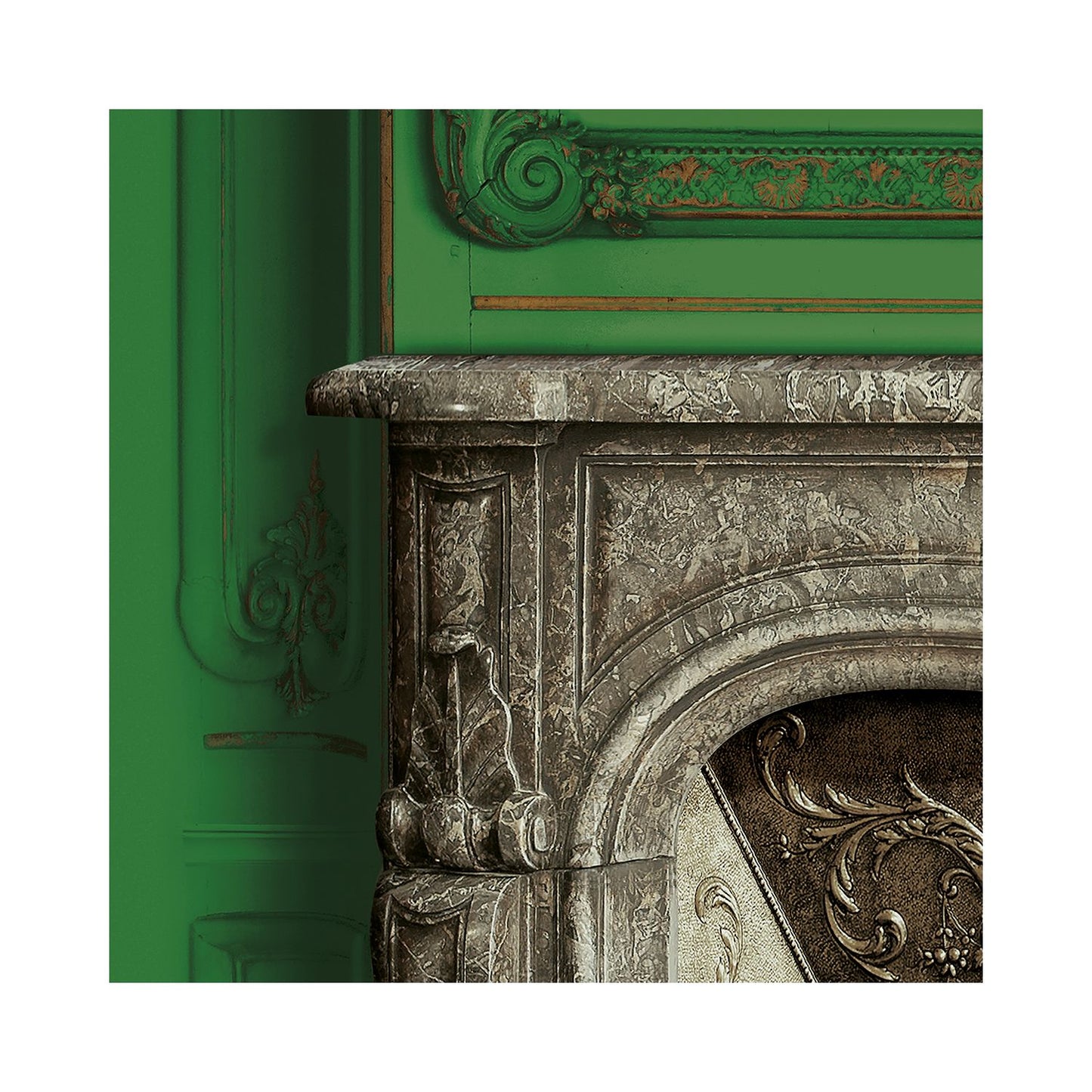 Set of Haussmann wood panels - Emerald