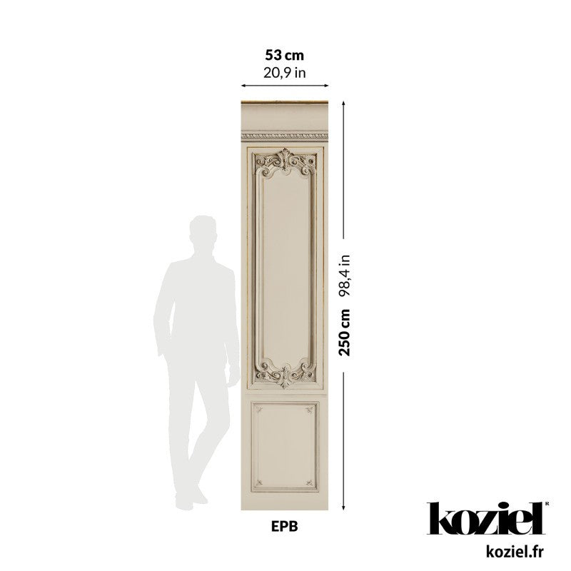 Set of Haussmann wood panels - Grege