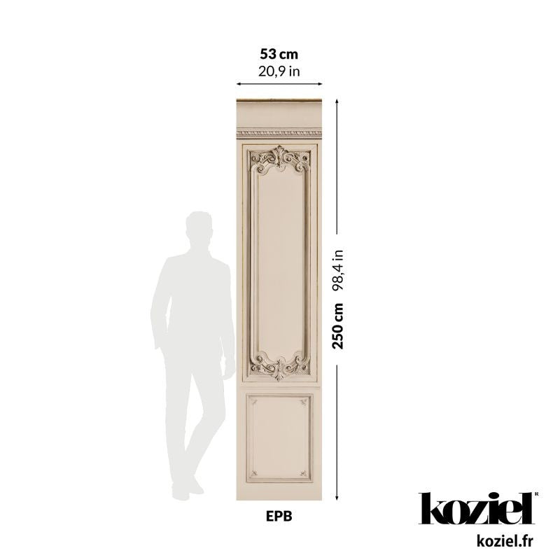 Set of Haussmann wood panels - Linen