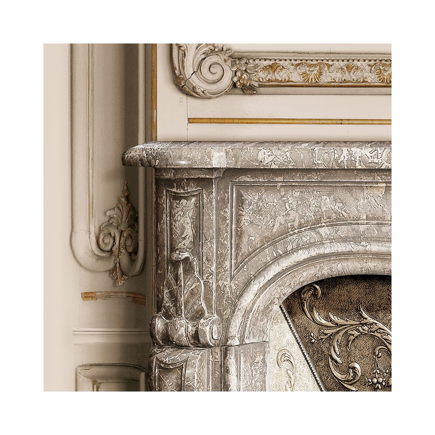 Set of Haussmann wood panels - Linen