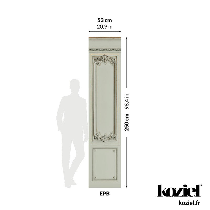 Set of Haussmann wood panels - Lovat Green