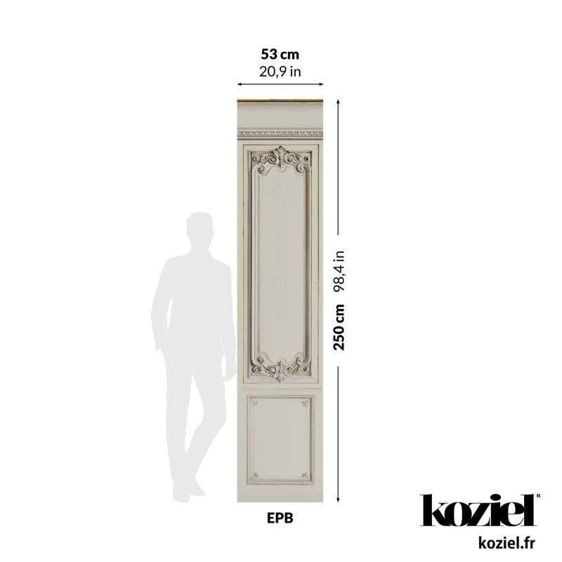 Set of Haussmann wood panels - Mastic