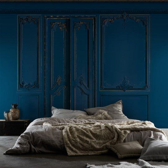 Set of Haussmann wood panels - Night blue