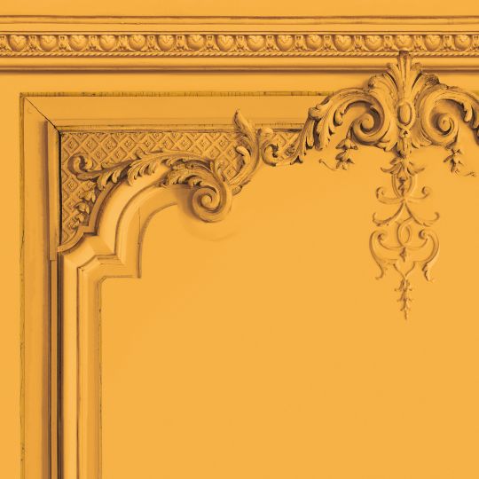 Set of Haussmann wood panels - Saffron yellow