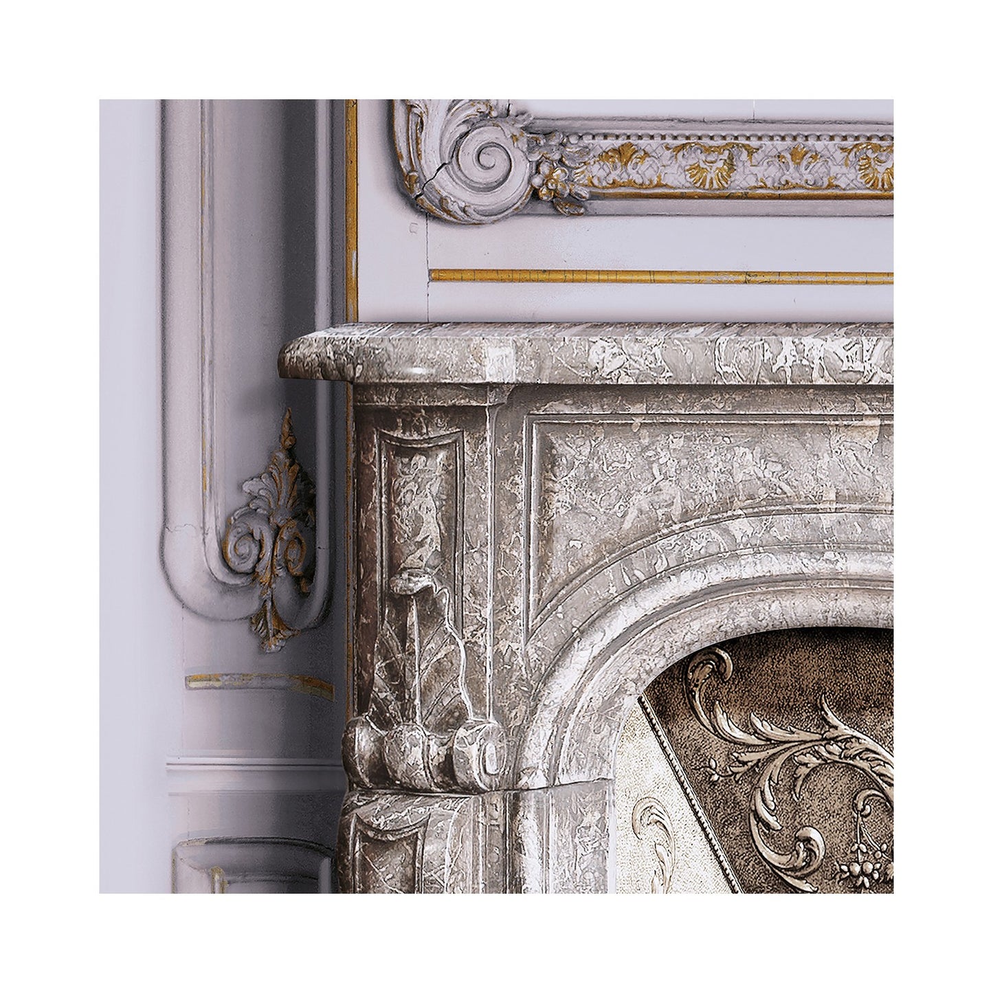 Set of Haussmann wood panels - Wisteria