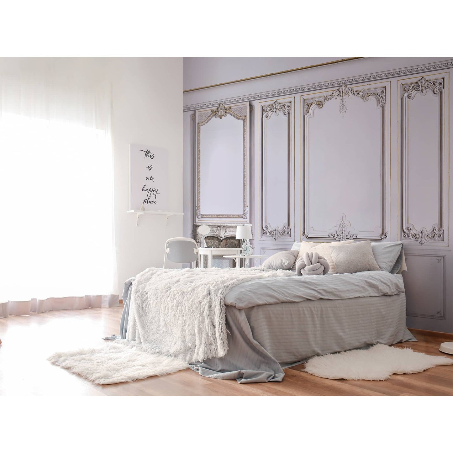 Set of Haussmann wood panels - Wisteria