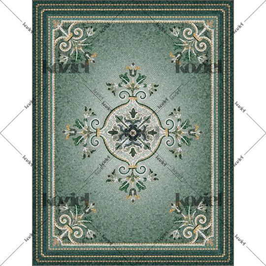 Amanda vinyl mosaic rug - Wide 150 x 198