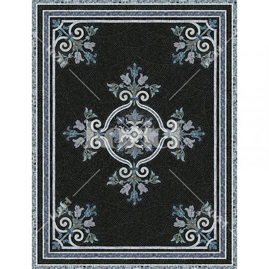 Angelica vinyl mosaic rug - Wide 150 x 198