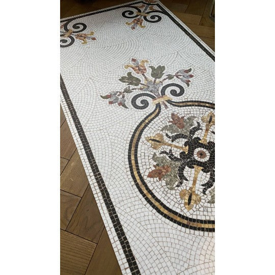 Helena vinyl mosaic rug - runner size