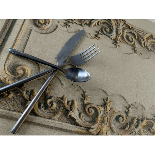 Warm Grey Haussmann woodworks vinyl placemat